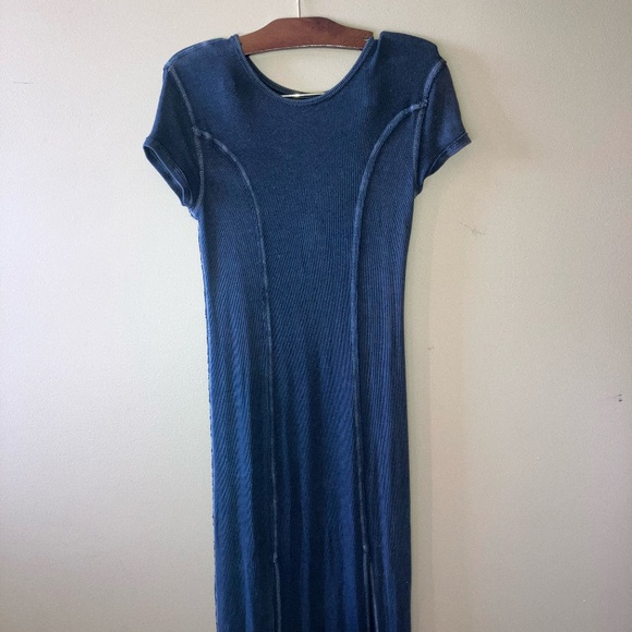 Urban Outfitters Silence + Noise Black Ribbed Knit Dress - Picture 1 of 5